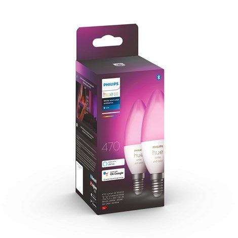 Philips Hue Color E14 Kerte 2 Pak