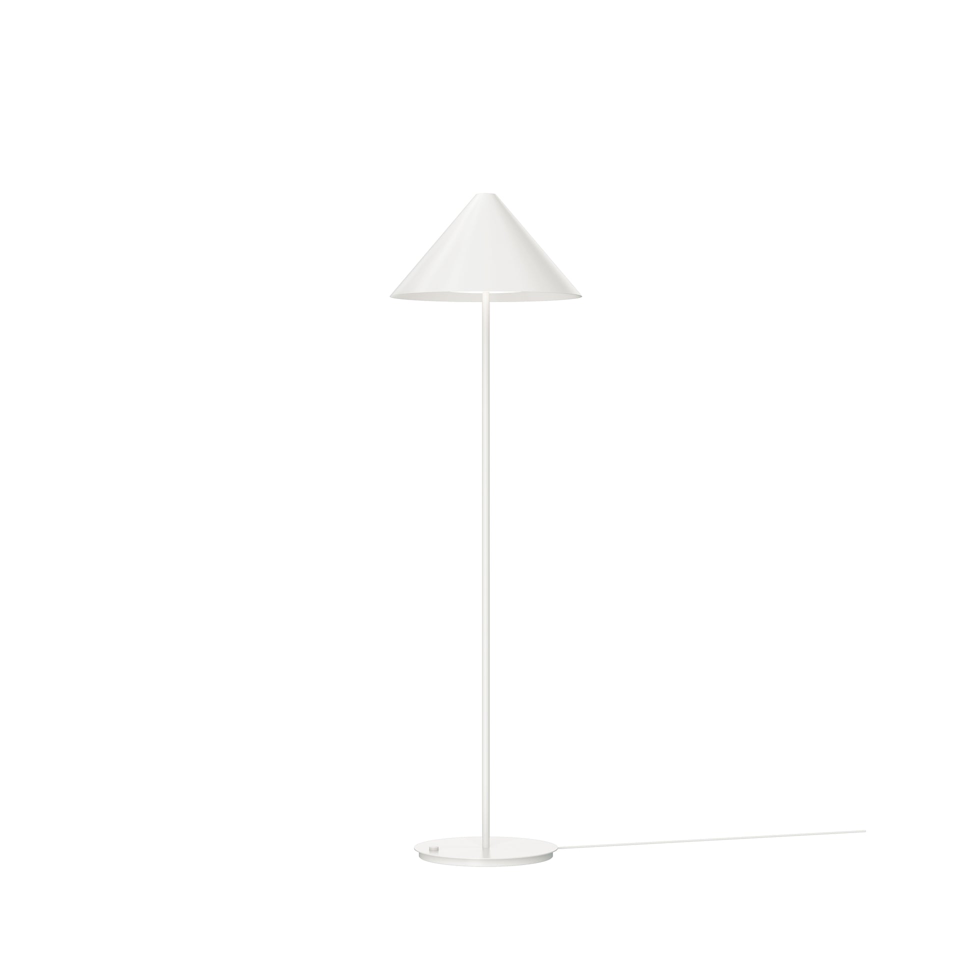 Keglen Gulvlampe D2W Hvid