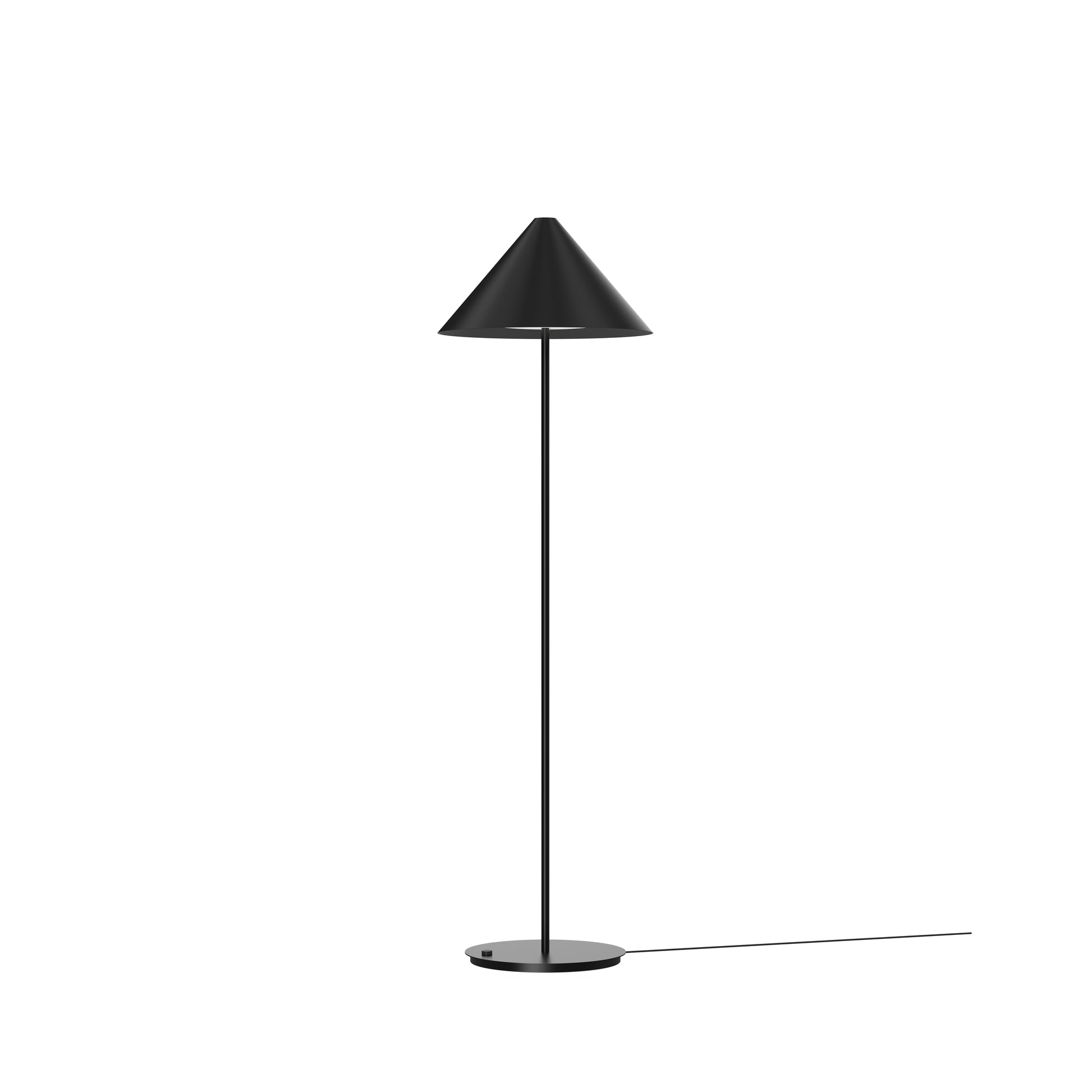 Keglen Gulvlampe D2W Sort