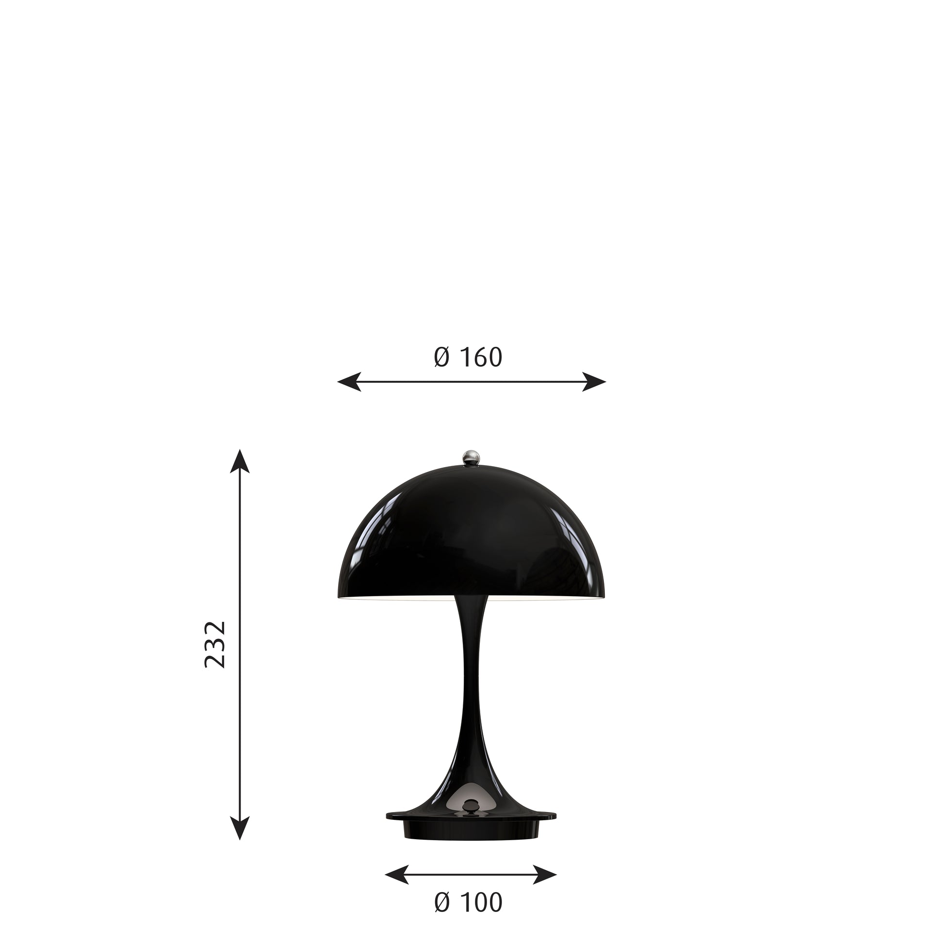 Panthella Portable 160 V2 Sort
