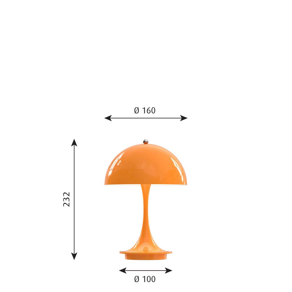 Panthella Portable LED Metal Orange V2