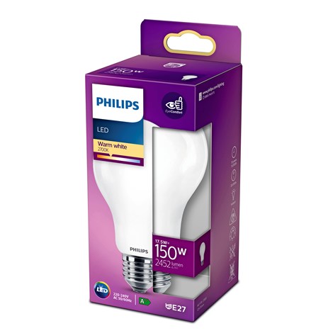 Philips LED E27 17,5W Glas