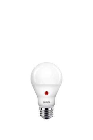 Philips LED E27 7,5W Mat Skumringssensor