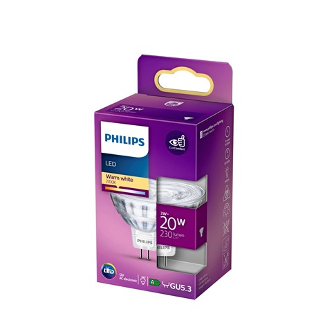 Philips LED GU5,3 3W Glas