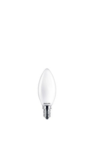 Philips LED E14 Kerte 4,3W Glas Classic Frosted