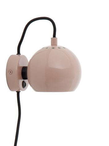 Ball Væglampe Blank Nude