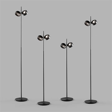 ORBIT GULVLAMPE LED CARBON BLACK