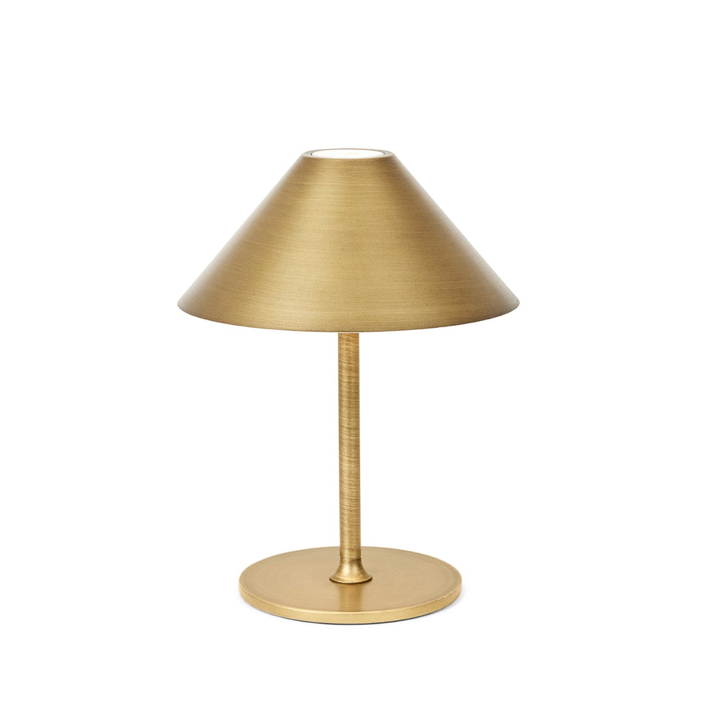 Hygge antik messing batteri bordlampe Ø15