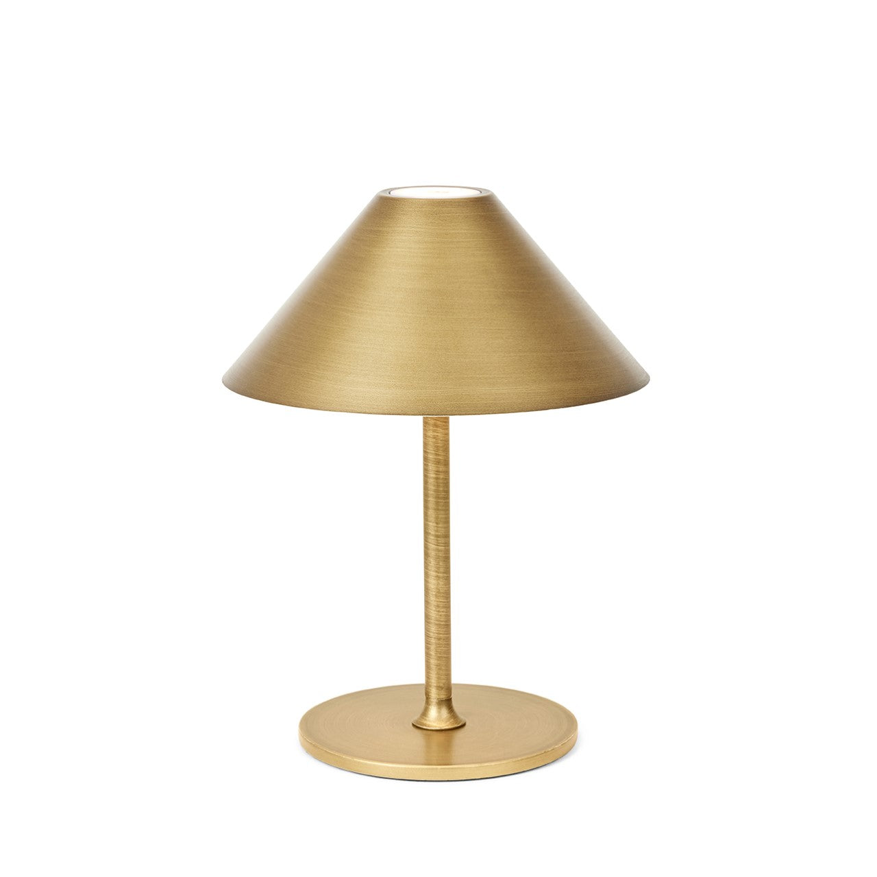 Hygge antik messing batteri bordlampe Ø15