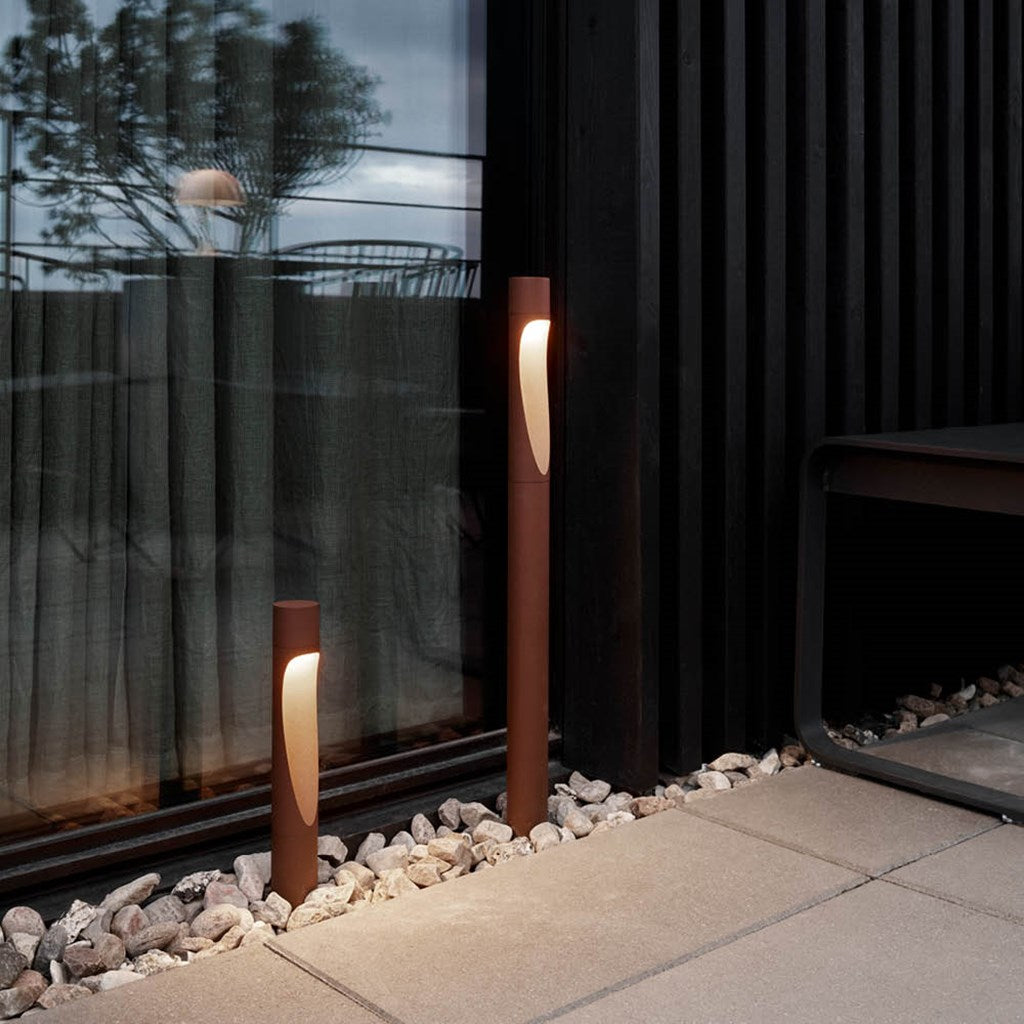 Flindt Garden Pullert Corten u/Adaptor Base Kort 2700K