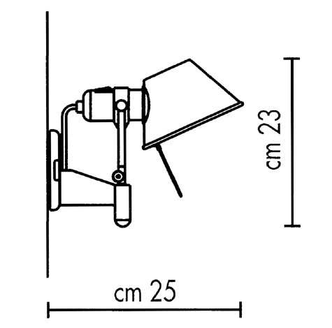Tolomeo Faretto væglampe - Aluminium