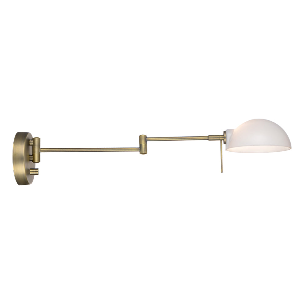 Kjøbenhavn vægspot m. arm, Antique Brass