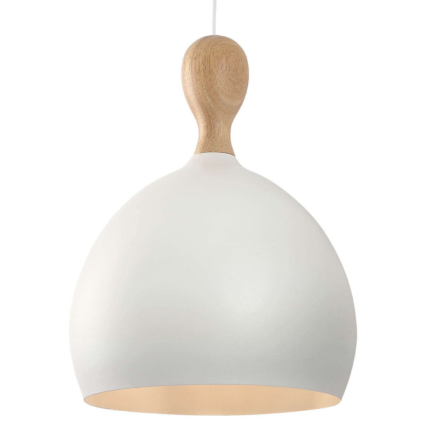 Dueodde Pendel Ø39cm - Hvid/Træ