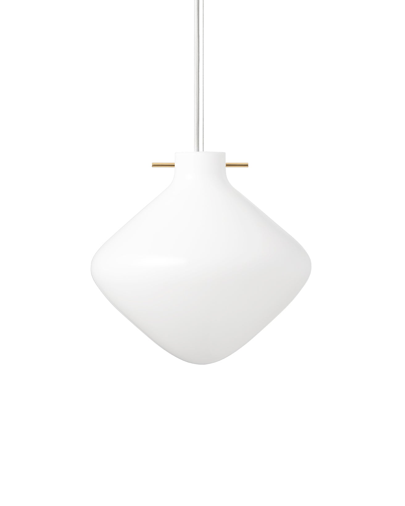 Repose Pendant Ø260 - White/Brass