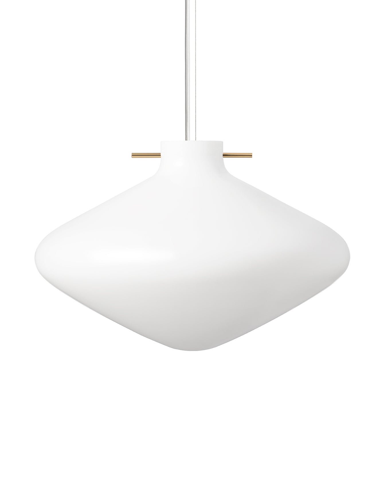 Repose Pendant Ø400 - White/Brass