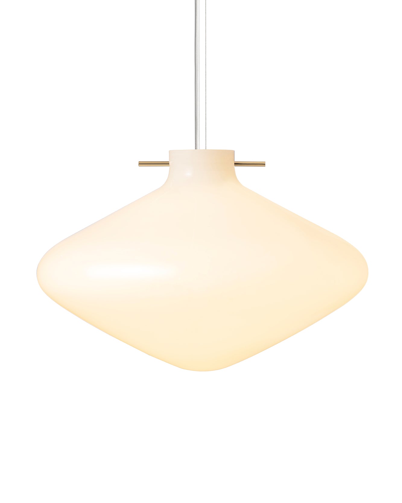 Repose Pendant Ø400 - White/Brass