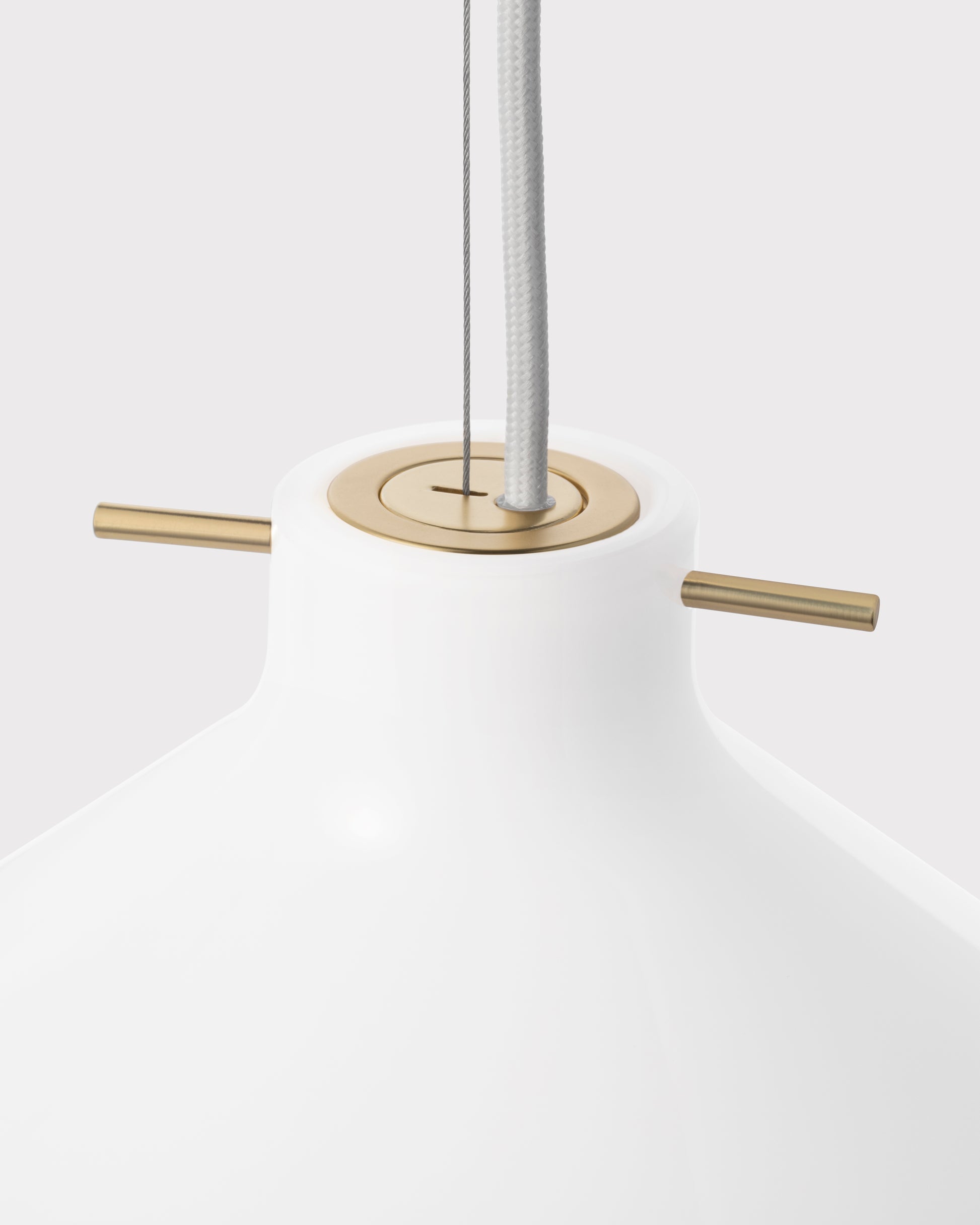 Repose Pendant Ø400 - White/Brass