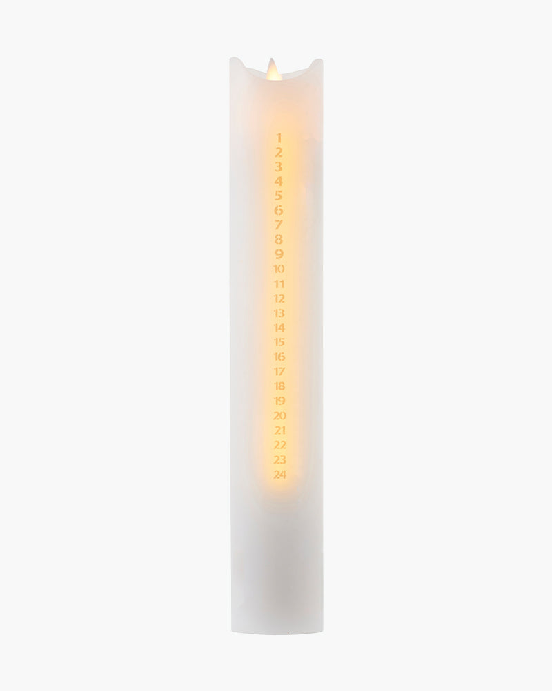 Sara kalenderlys H29cm - Guld