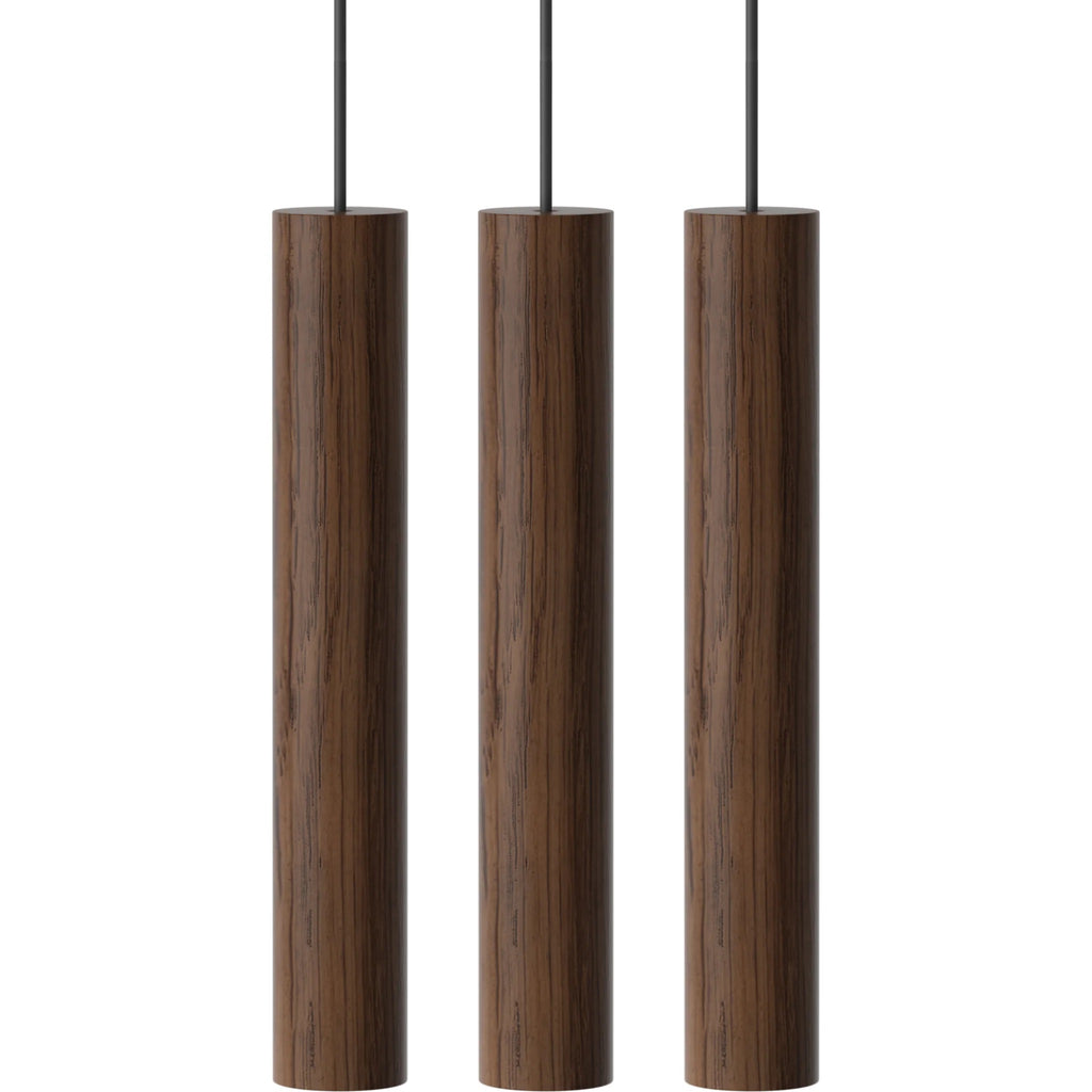 Chimes Cluster 3 mørk eg pendel