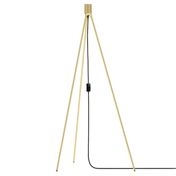 Tripod floor børstet messing lampestander