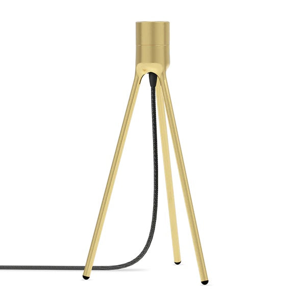 Tripod table børstet messing lampestander