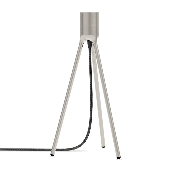 Tripod table børstet stål lampestander