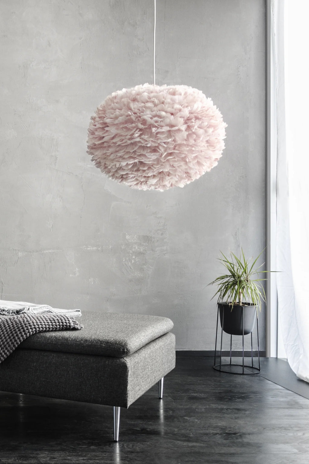 Eos large rosa lampeskærm