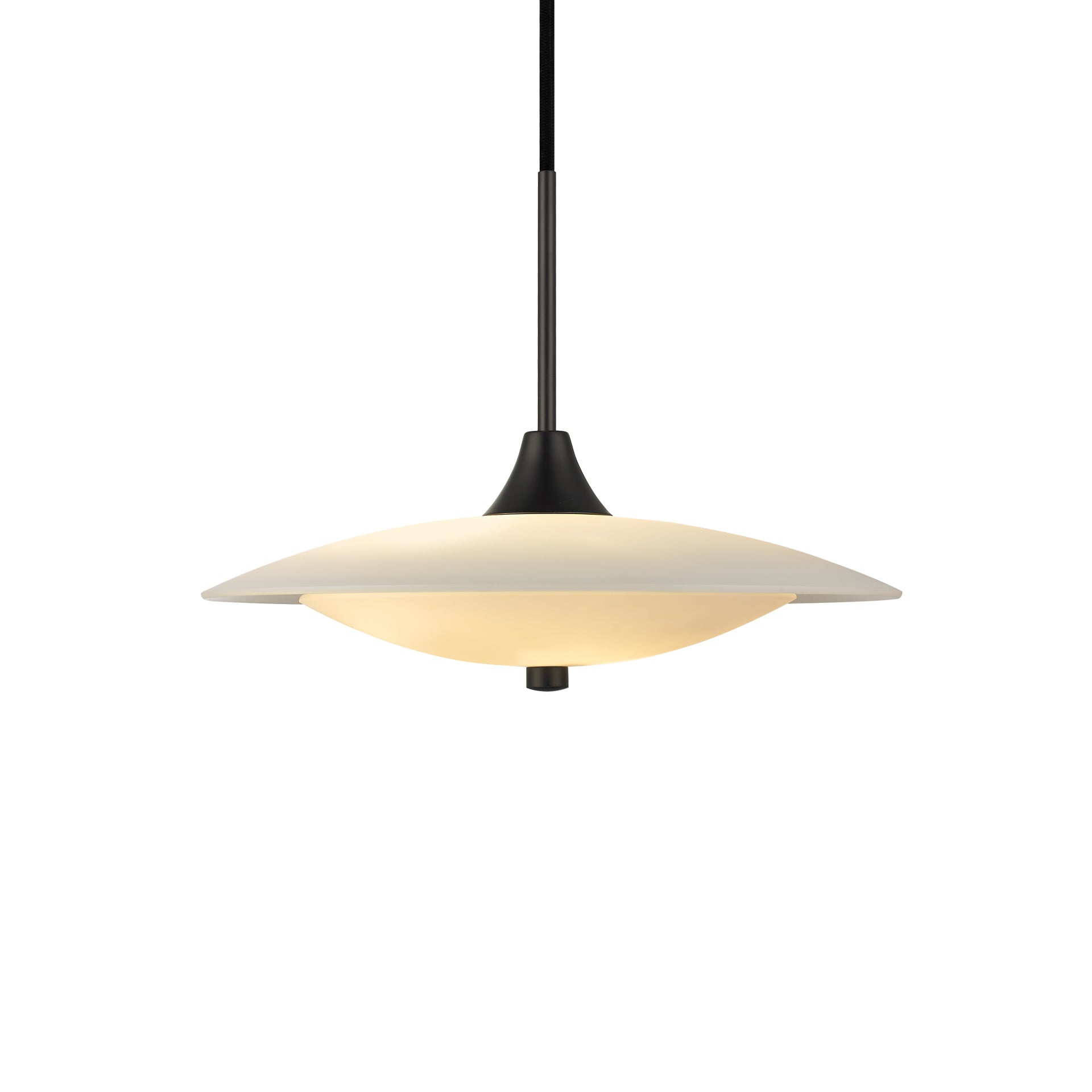 Baroni Ø40 sort/opal pendel