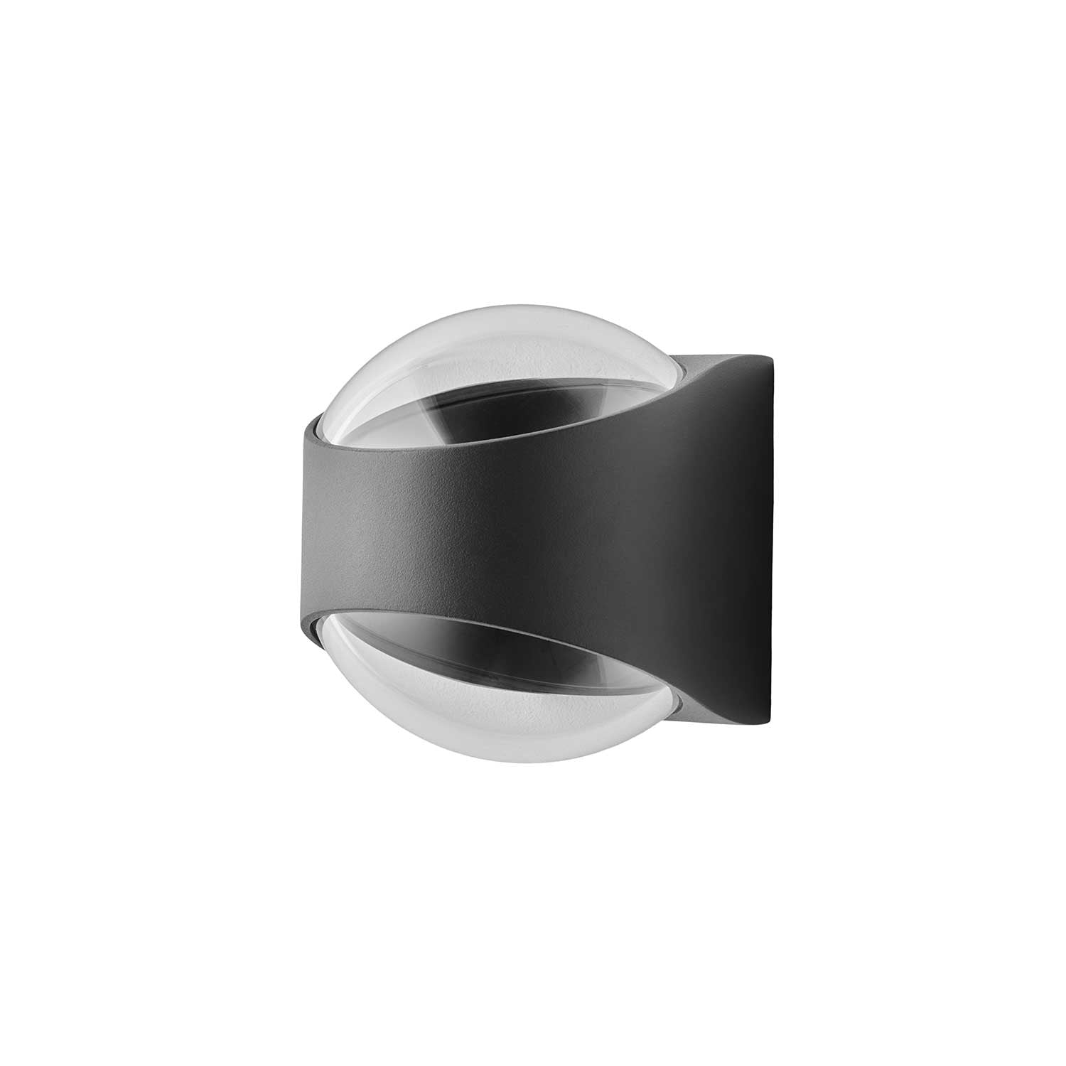 Saga IP65 sort væglampe