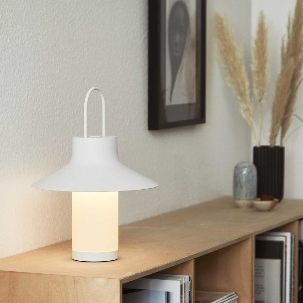 Shadow Large hvid bordlampe