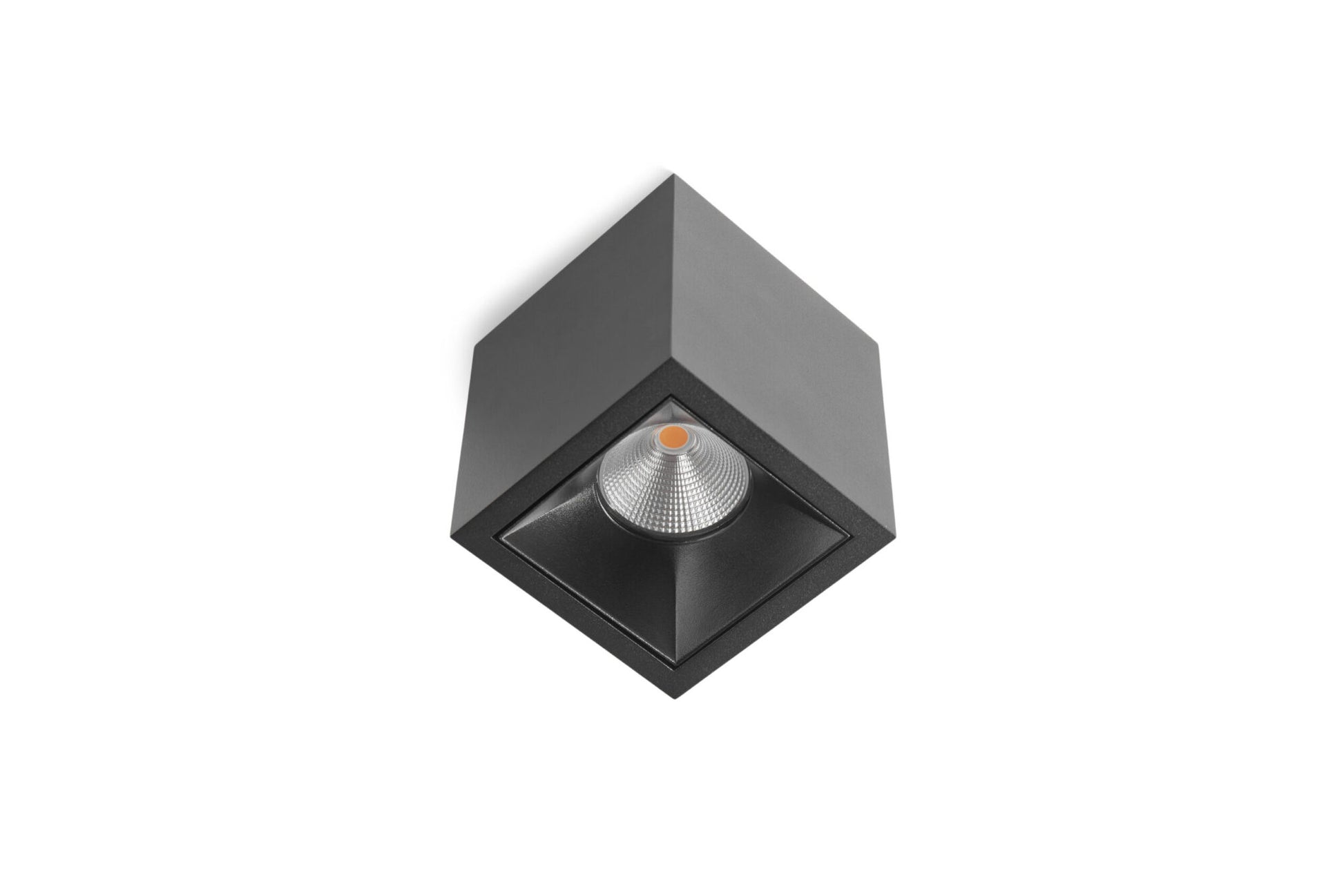 Square loftlampe Sort