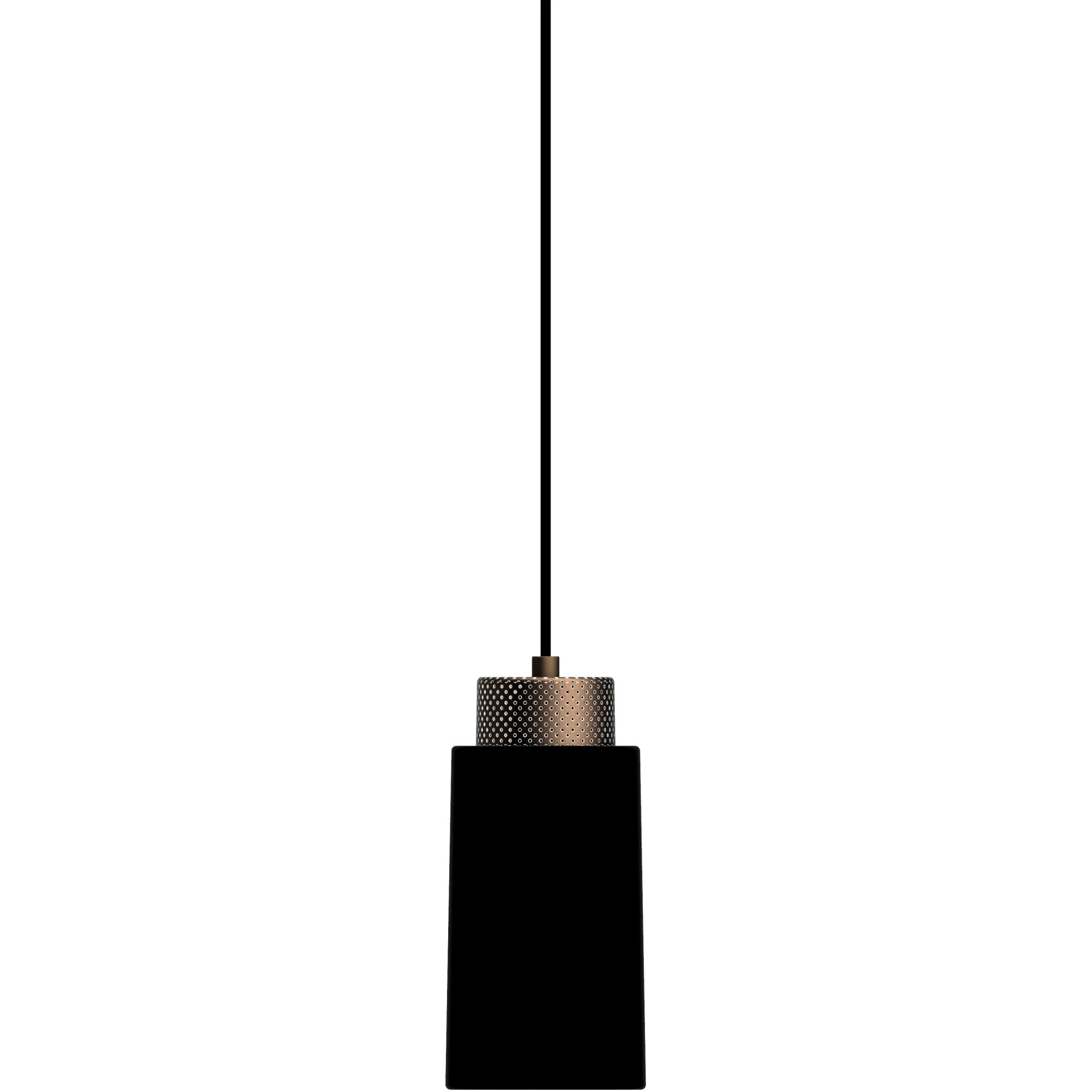 Edge Ø12 mat sort/bronze pendel