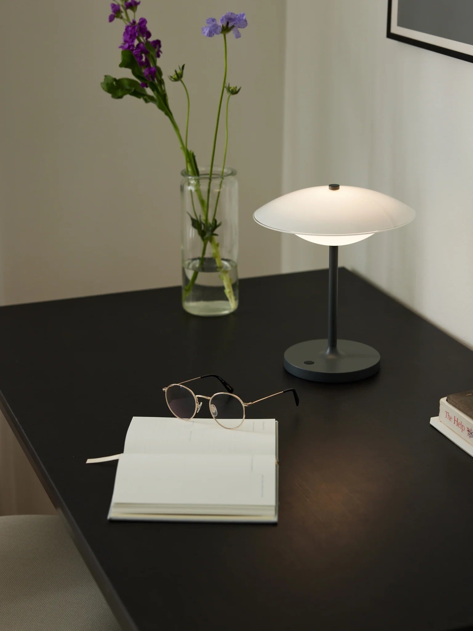 Baroni Move antracitgrå bordlampe