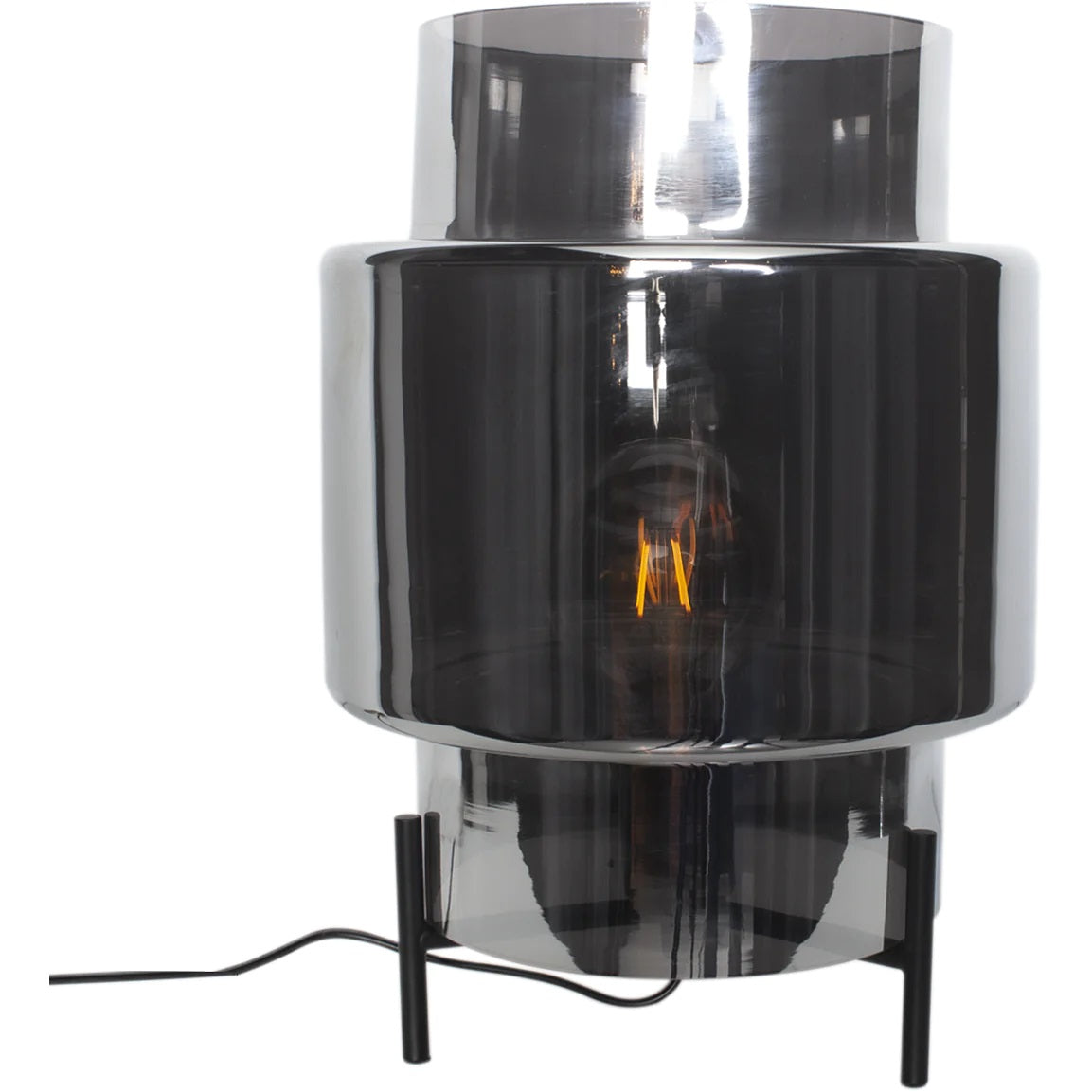 Ebbot H37 røggrå bordlampe