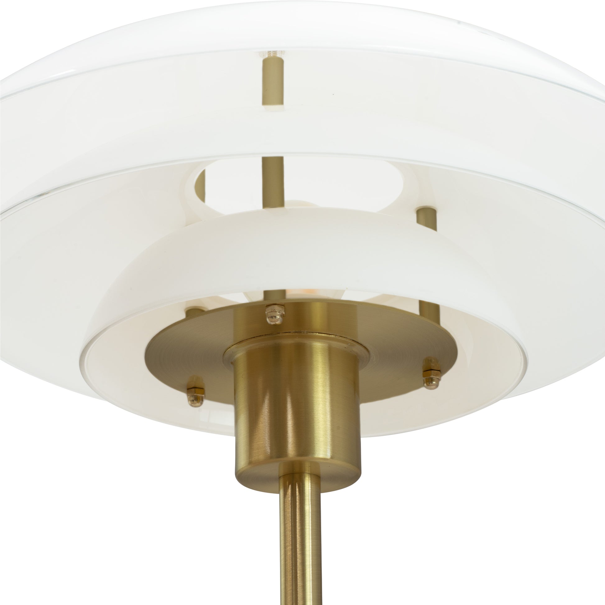 DL31 messing/opal gulvlampe