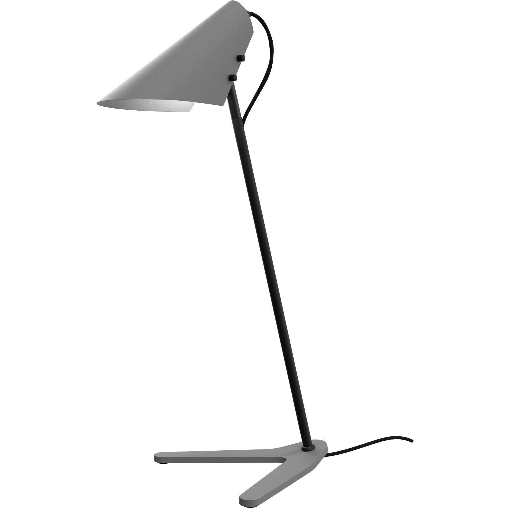 Vincent beton/sort bordlampe