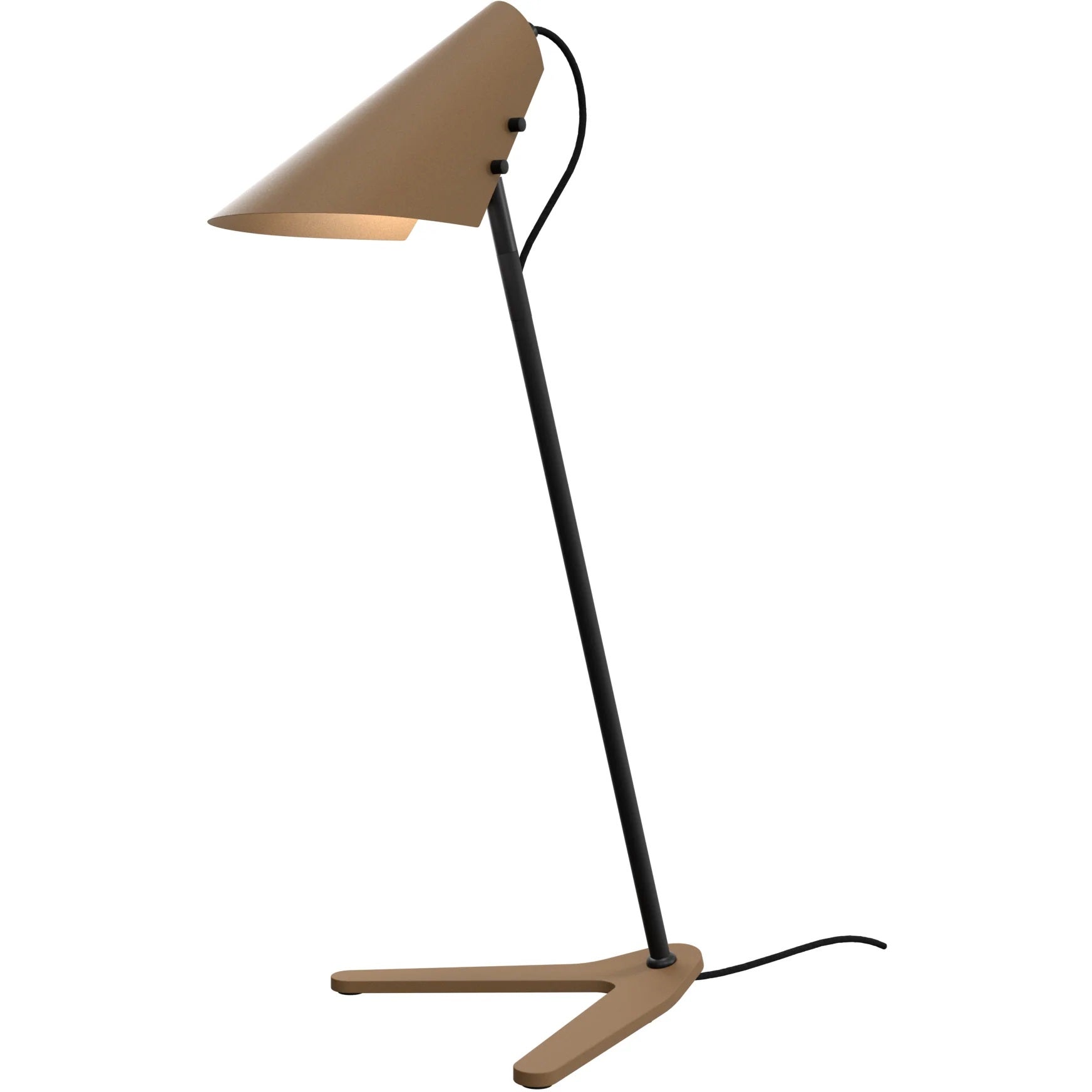 Vincent sand/sort bordlampe