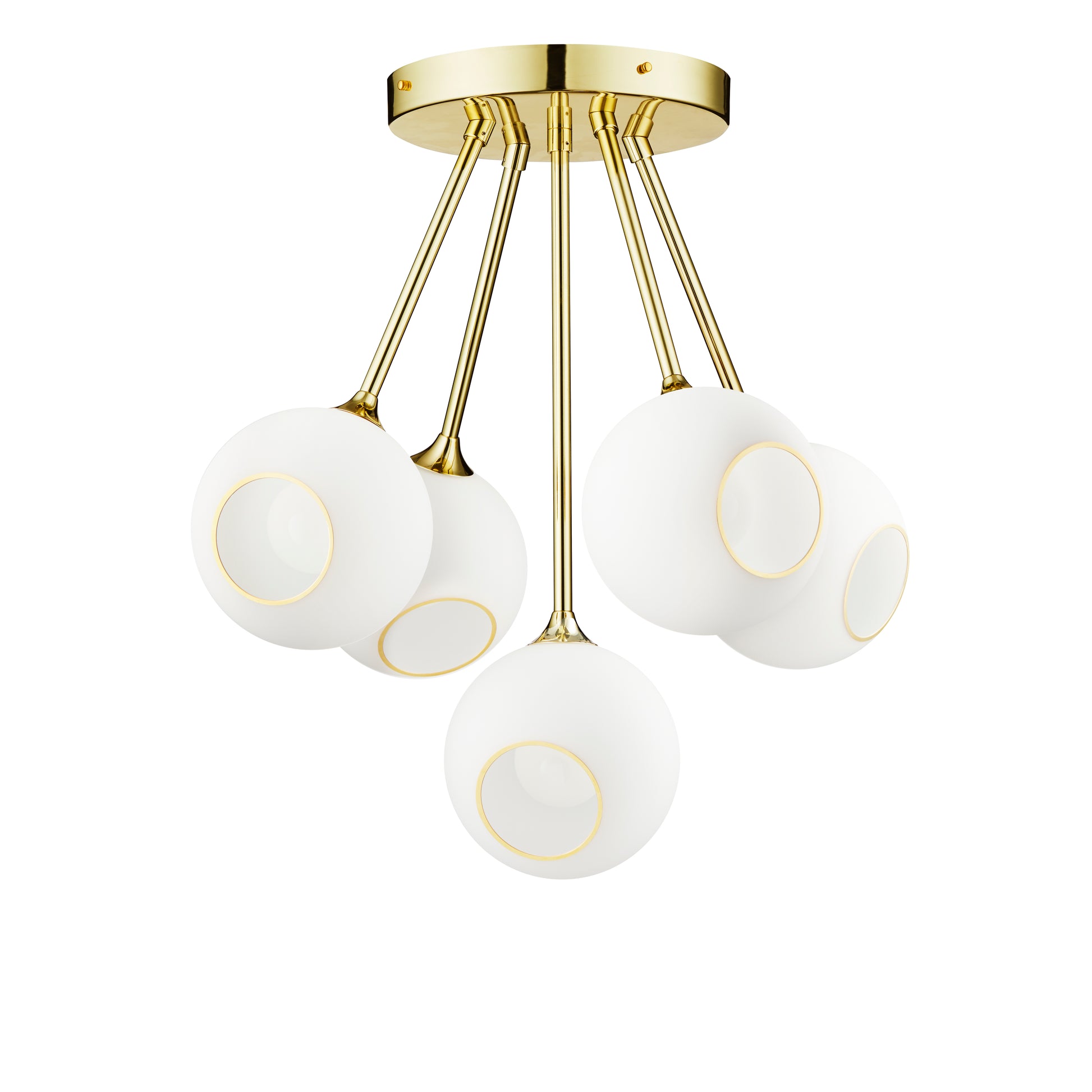 Ballroom Molecule white snow/gold lysekrone