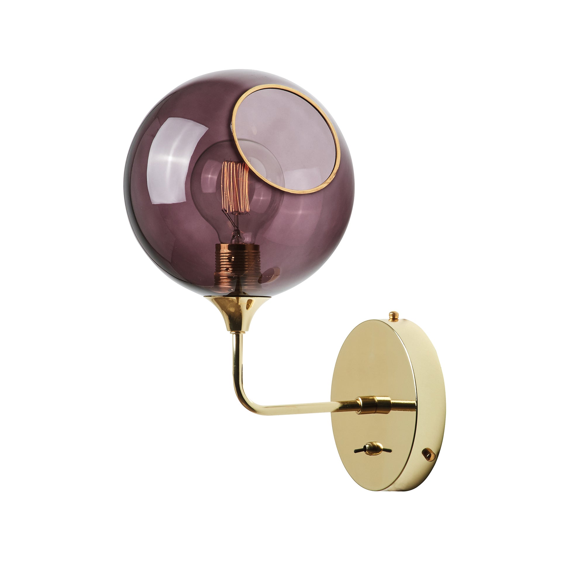 Ballroom H37 purple rain/gold væglampe