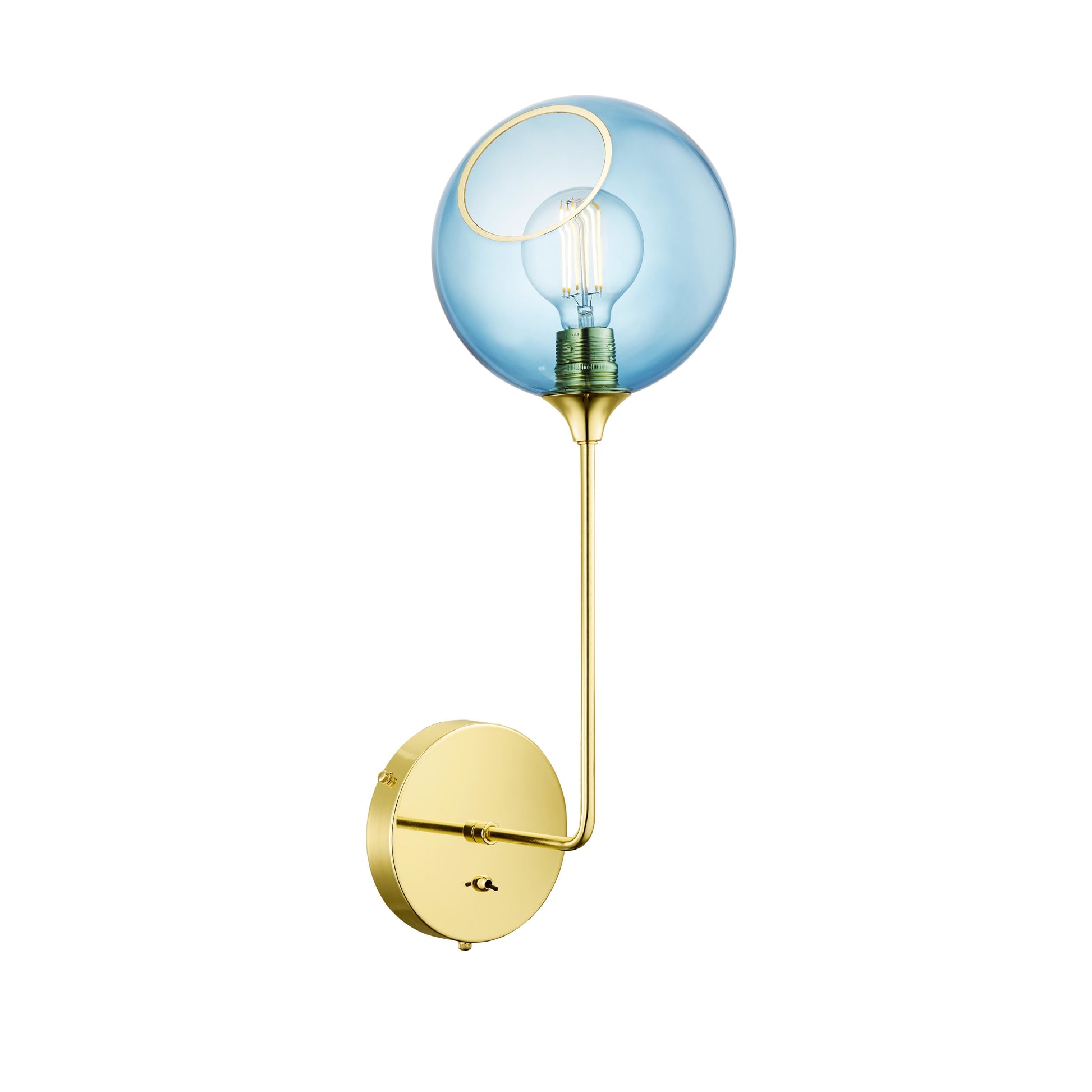 Ballroom H57 blue sky/gold væglampe