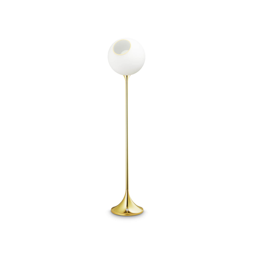 Ballroom white snow/gold gulvlampe