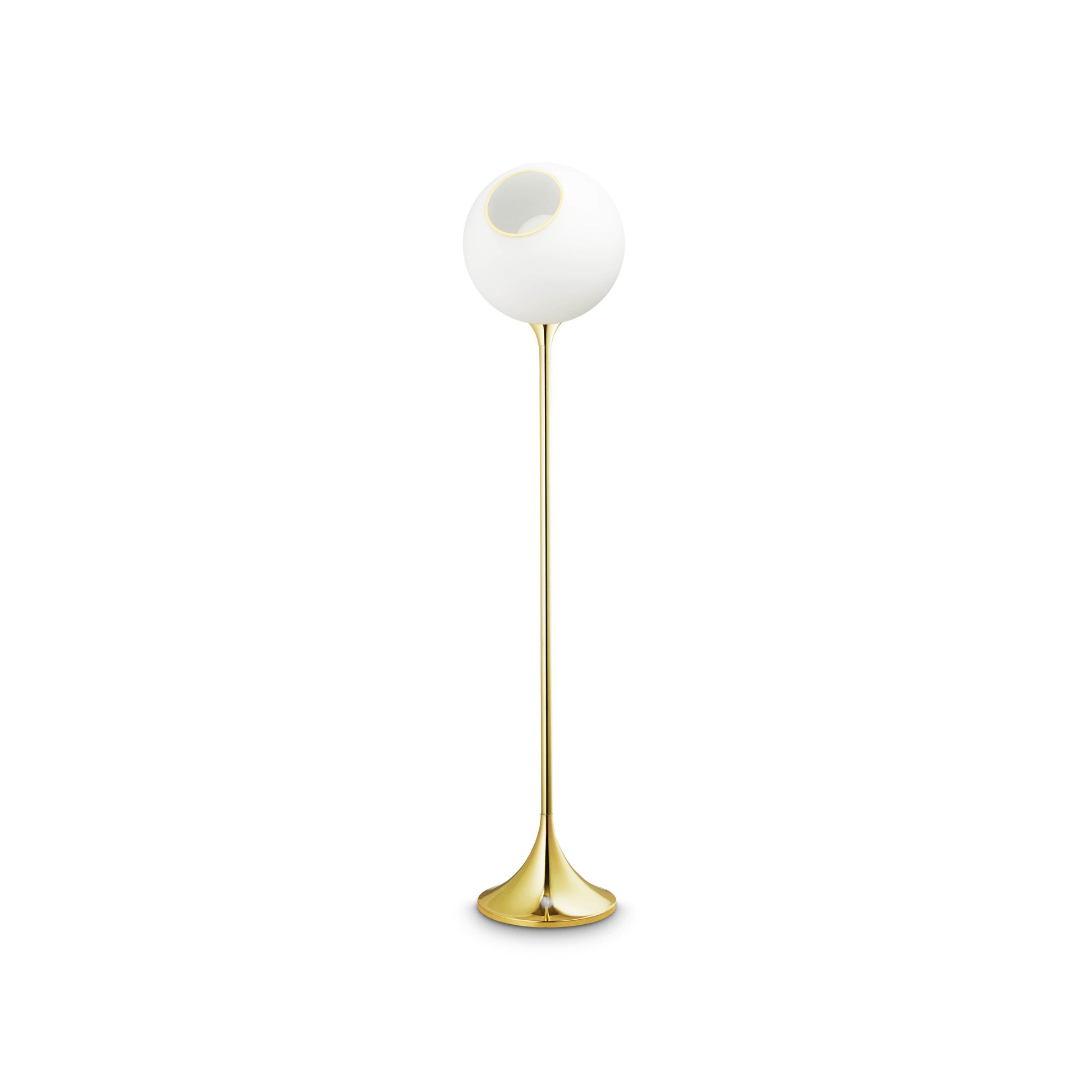 Ballroom white snow/gold gulvlampe