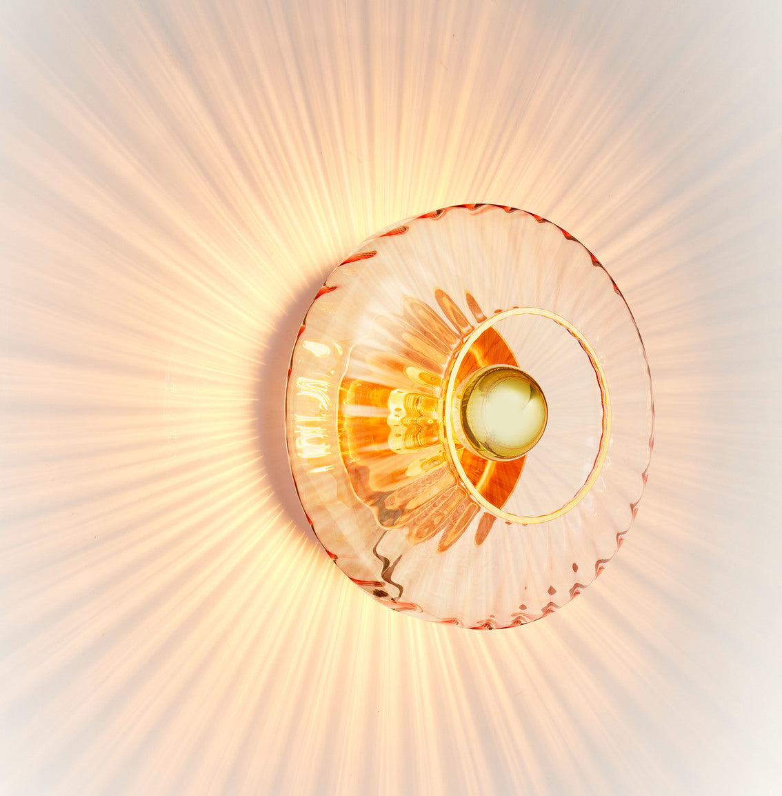 New Wave Optic rose/gold væglampe