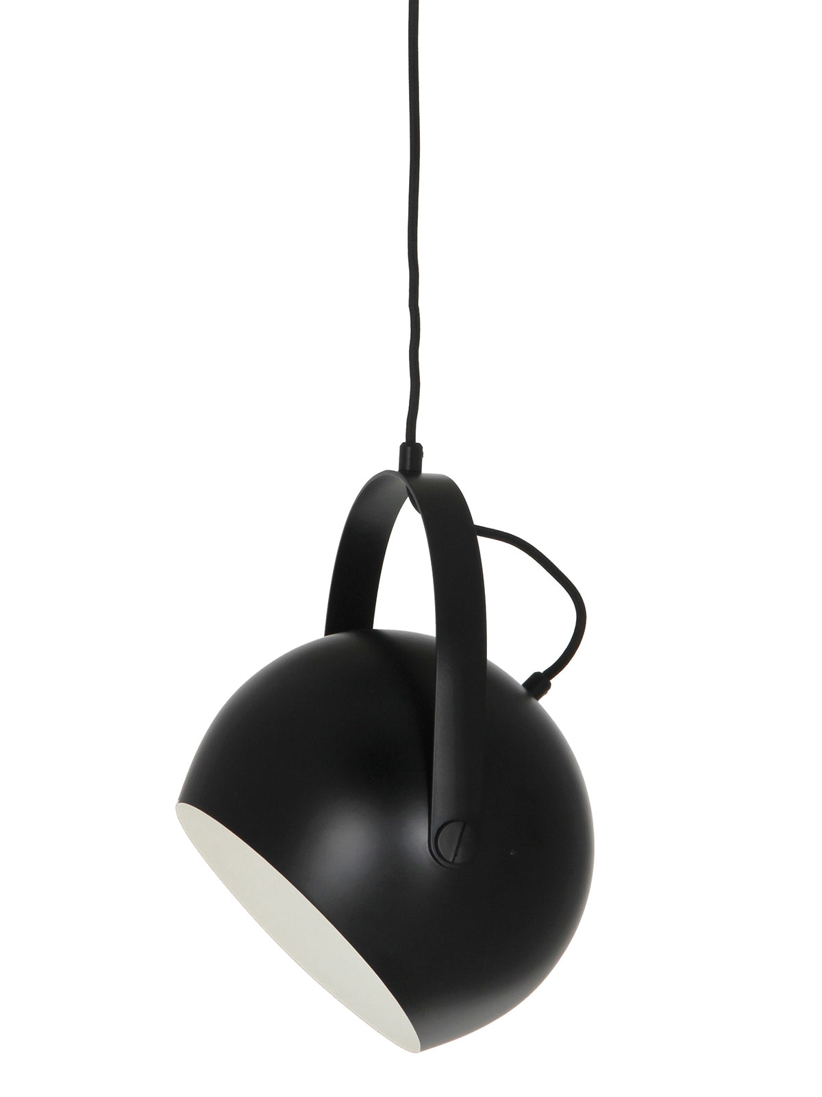 Ball Pendel Mat Sort m. Håndtag Ø19