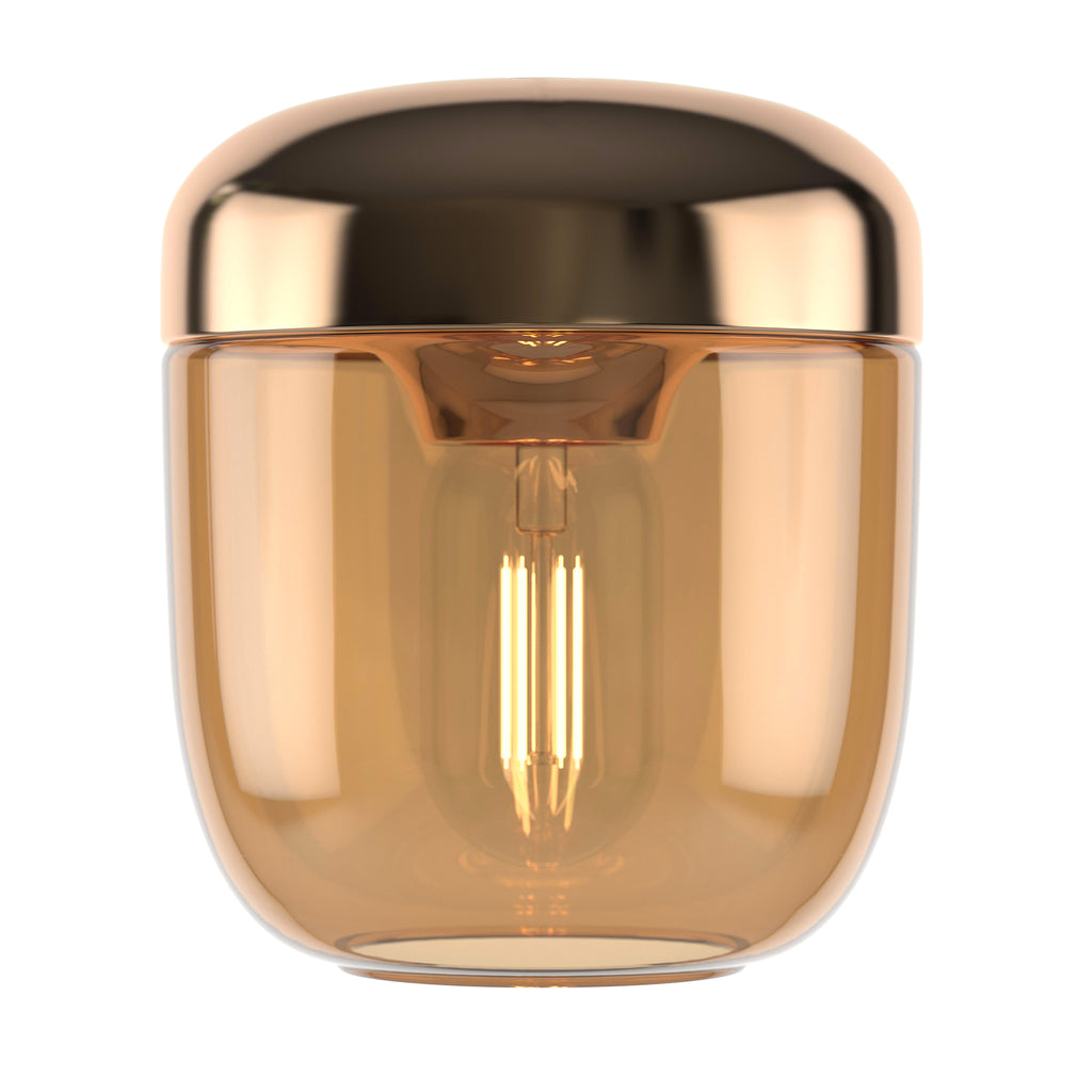 Acorn lampeskærm Amber Messing