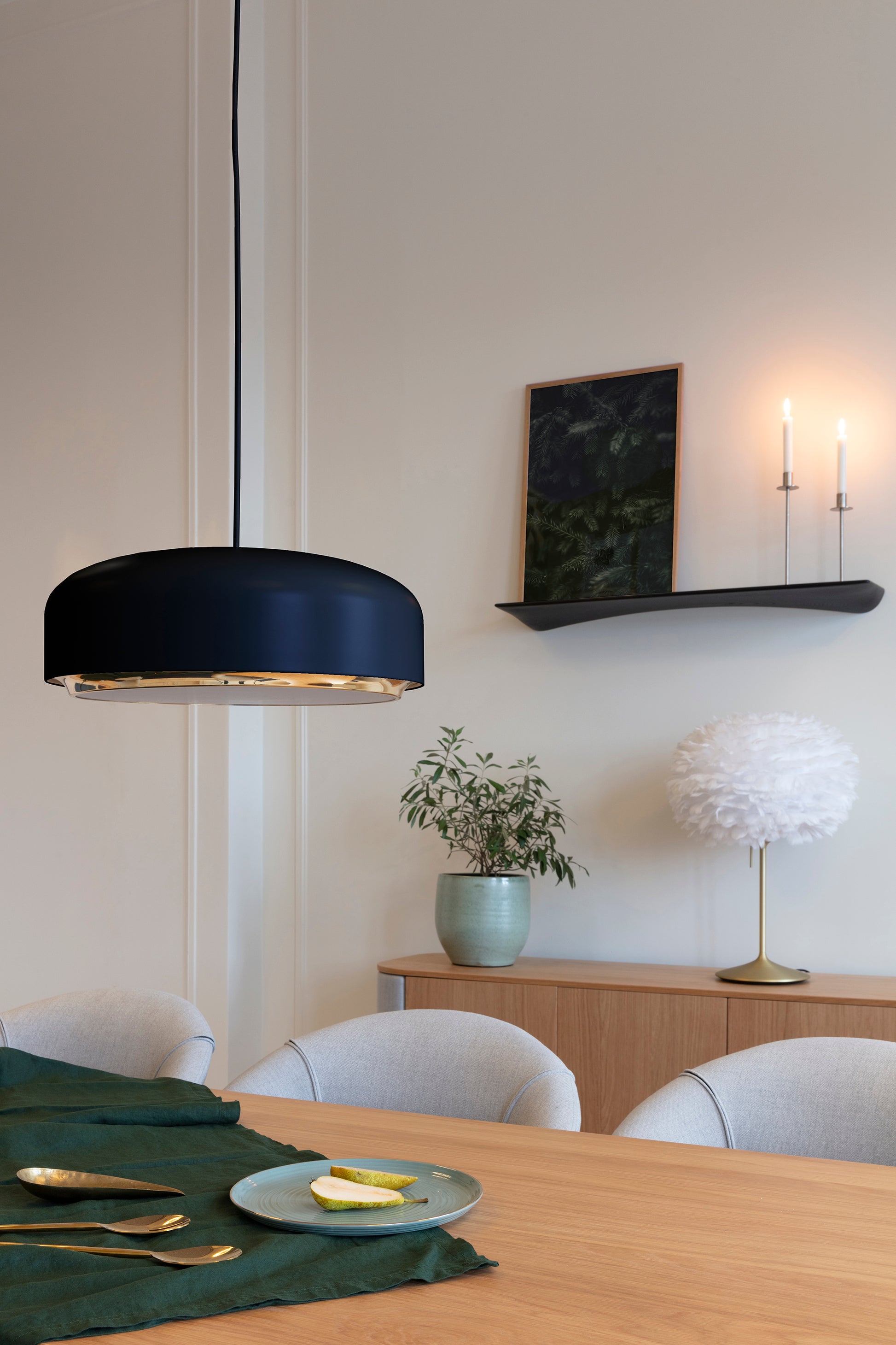 Hazel Medium Pendel Ø40 Sort
