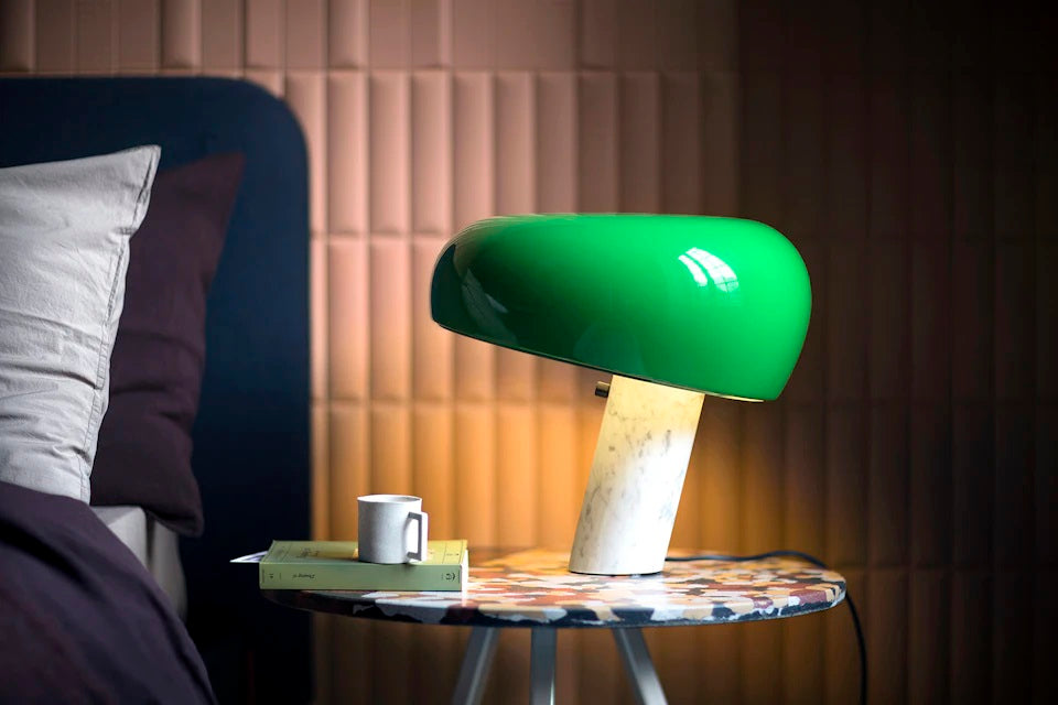 Snoopy bordlampe grøn