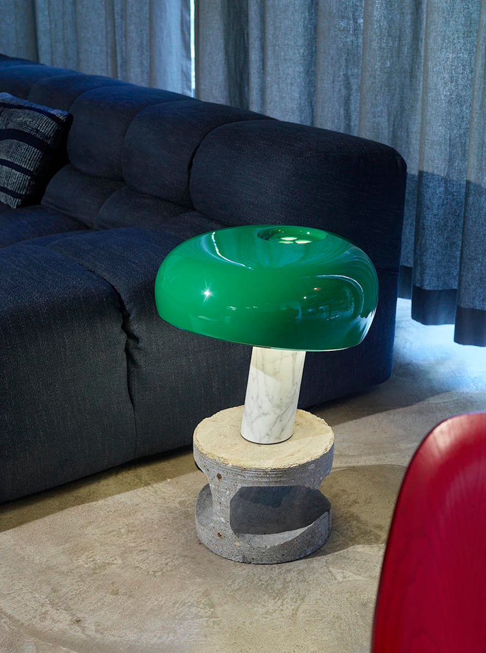 Snoopy bordlampe grøn