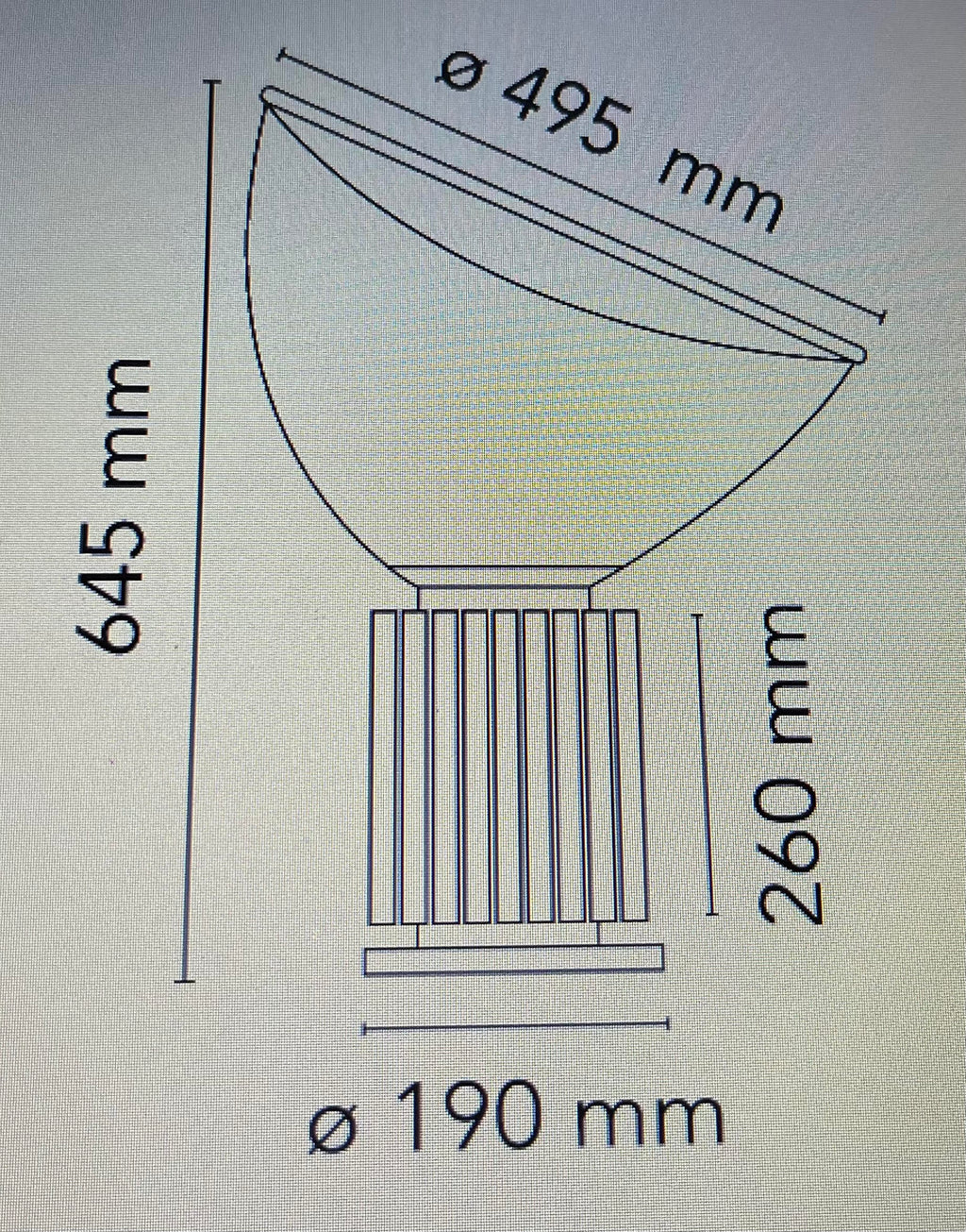 Taccia gulvlampe sort
