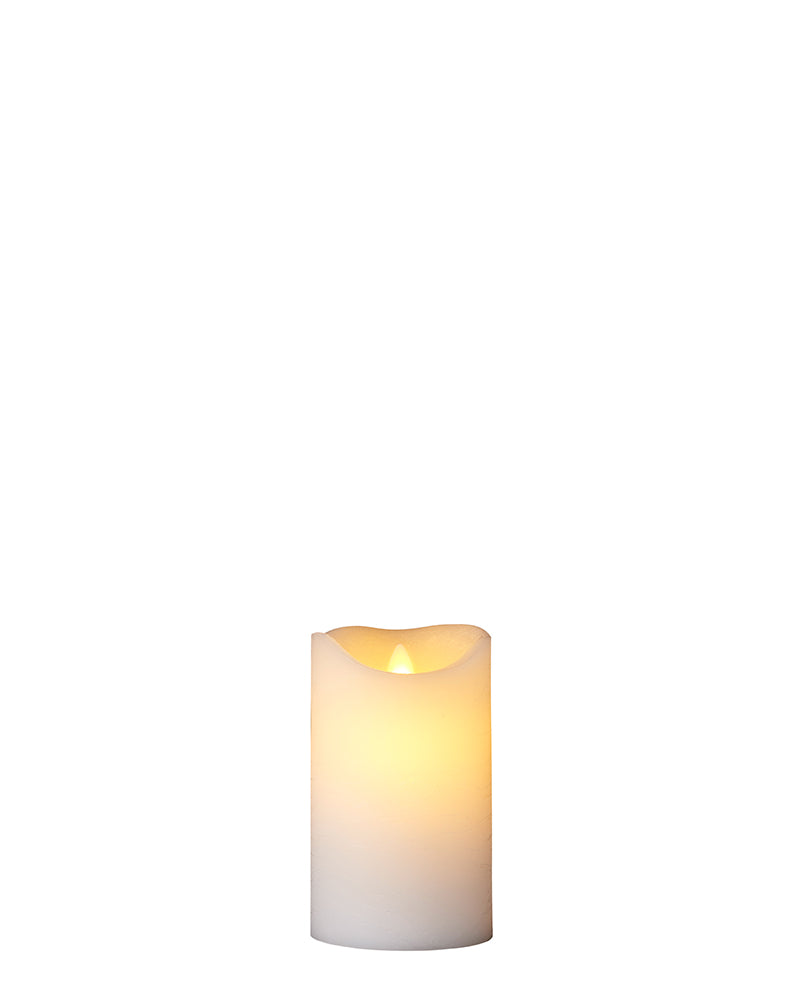 Sara Genopladelig Ø 7,5 cm H 12,5 cm Hvid